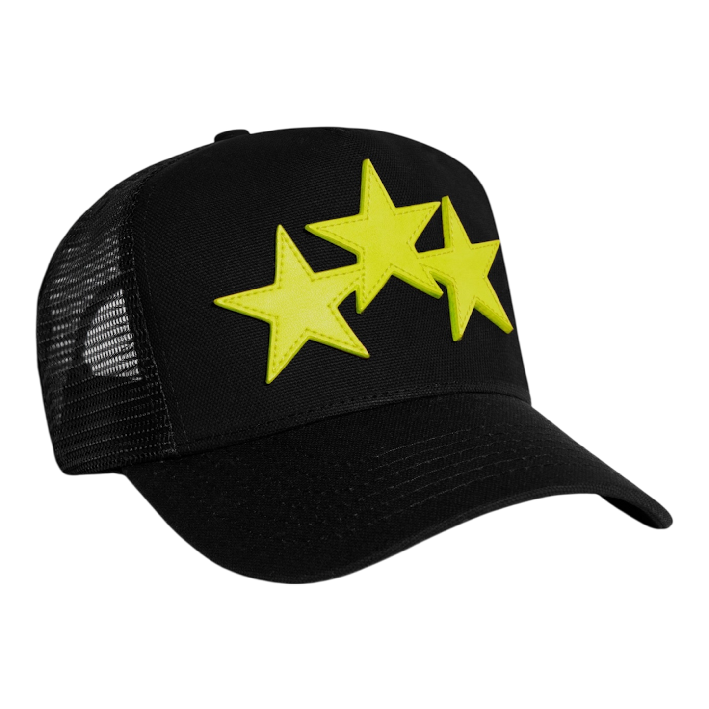 Amiri 3 Star Trucker Hat 'Black/Gold'