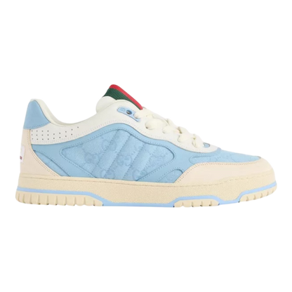 GUCCI Re-Web GG Canvas and Leather Low-Top Trainers ‘Sky blue’