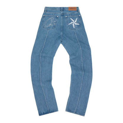 Corteiz C-Star Denim Jeans 'Blue'