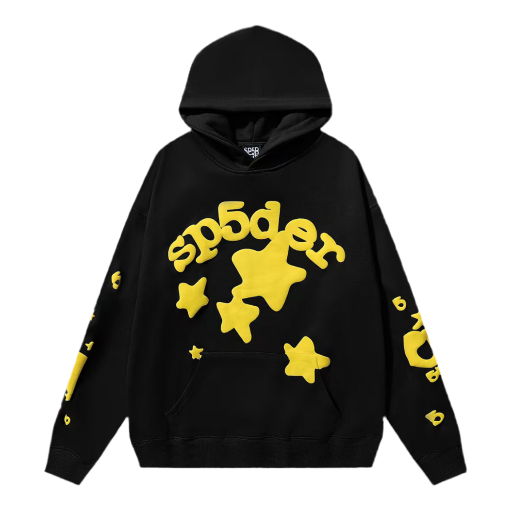 Sp5der Beluga Hoodie ‘Onyx/Yellow’