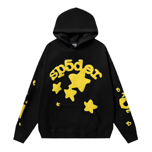 Sp5der Beluga Hoodie ‘Onyx/Yellow’