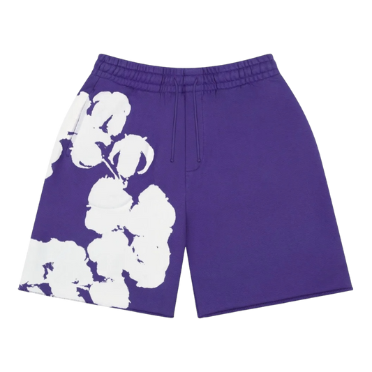Denim Tears Big Cotton Wreath shorts ‘Plum Purple’