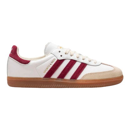 Sporty & Rich x Adidas Samba OG 'White Core Burgundy'