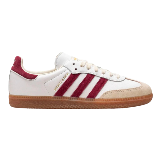 Sporty & Rich x Adidas Samba OG 'White Core Burgundy'