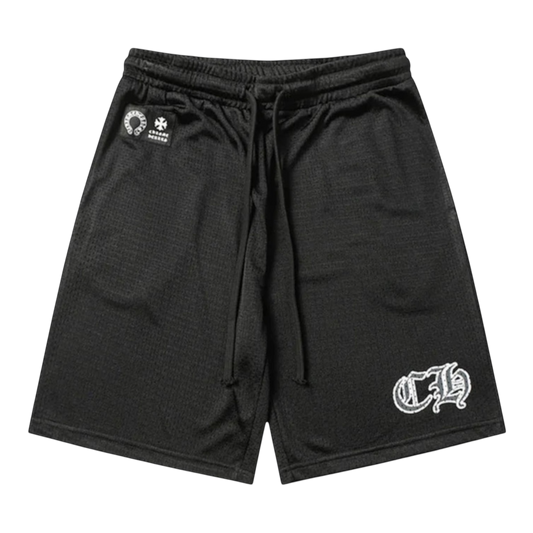 Chrome Hearts Sports Mesh Varsity Shorts ‘Black’