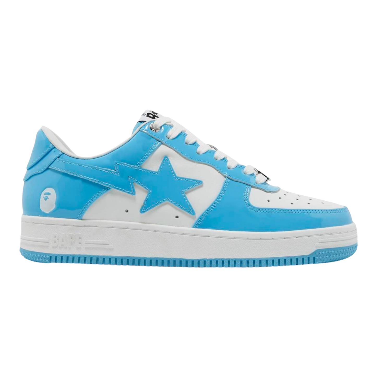 A Bathing Ape Bape Sta Patent Leather ‘Blue White’