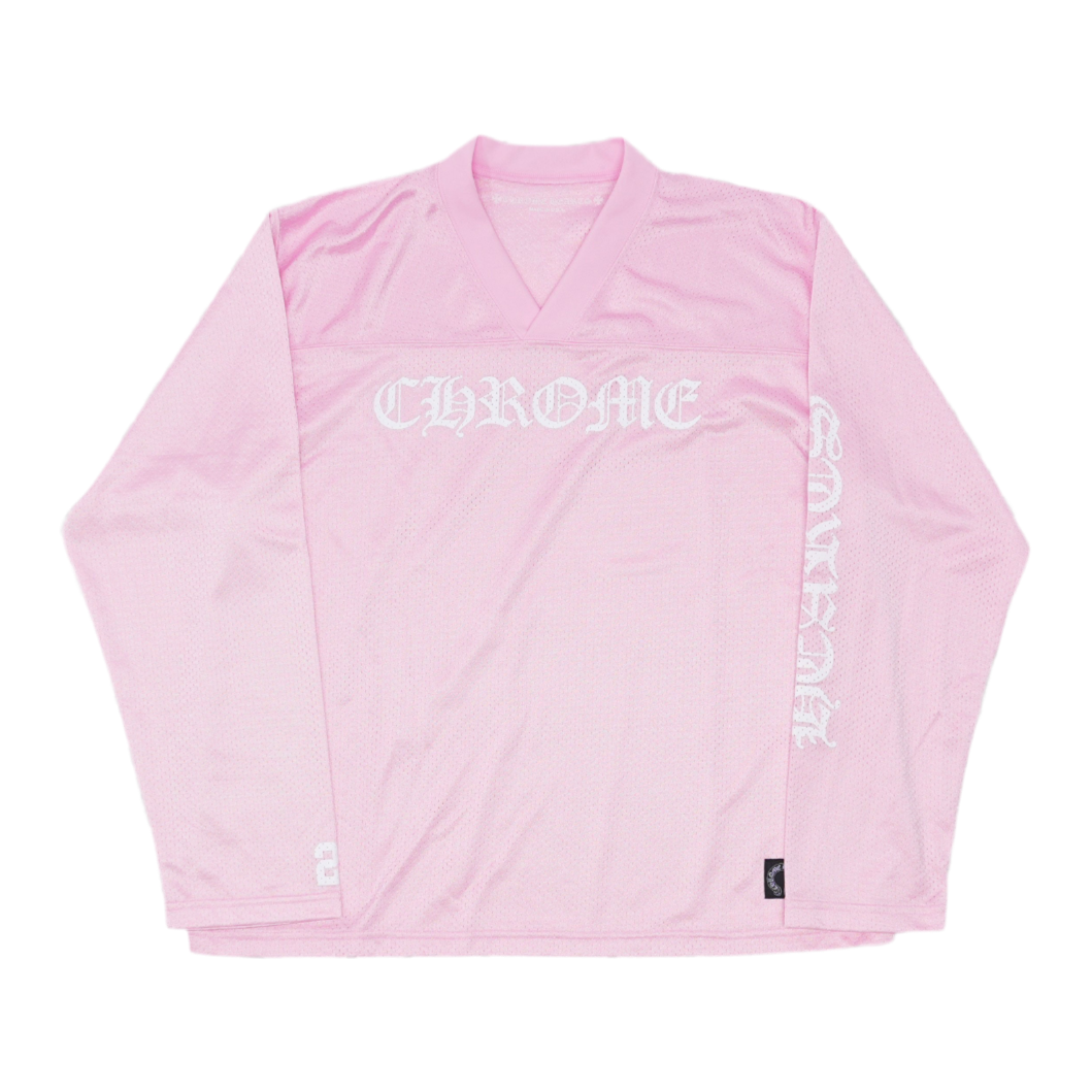 Chrome Hearts “Love You” Mesh Warm Up Jersey Long Sleeve  ‘Pink’