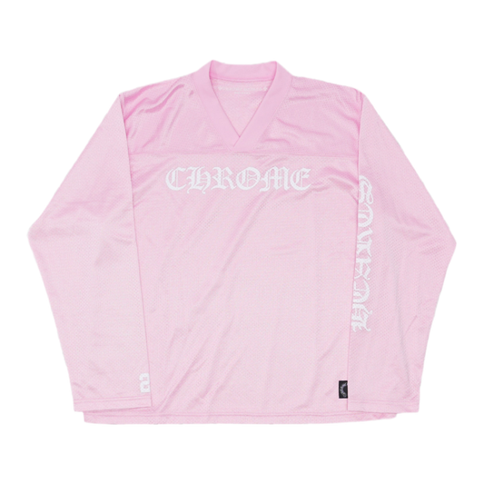 Chrome Hearts “Love You” Mesh Warm Up Jersey Long Sleeve  ‘Pink’