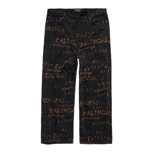 Balenciaga Baggy Jeans Balenciaga logo all over ‘black’