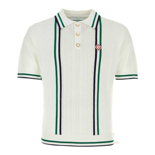 Casablanca Pontelle Tennis Polo ‘White’