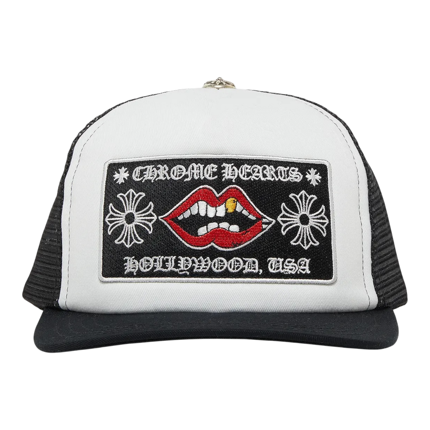 Chrome Hearts Chomper Hollywood Trucker Hat ‘Black/White’
