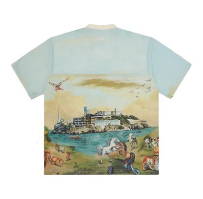 Corteiz Narnia Football Jersey 'Blue/Cream'