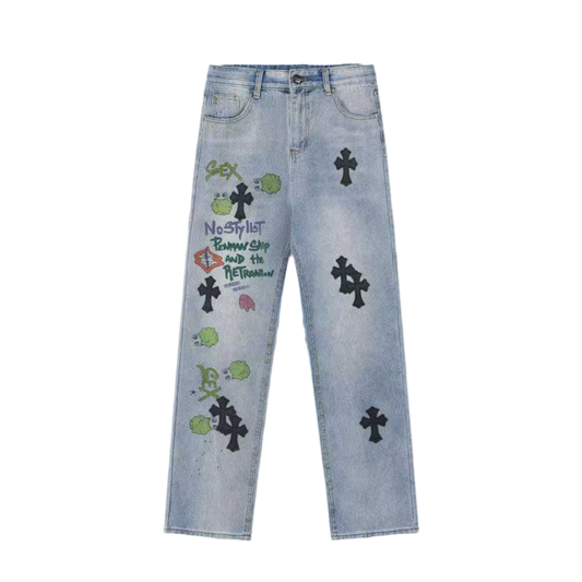 Chrome Hearts × MATTY BOY Denim Jeans “WHAT'S ON THE STAR?”