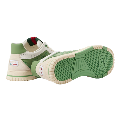 GUCCI Re-Web GG Canvas and Leather Low-Top Trainers ‘Green’