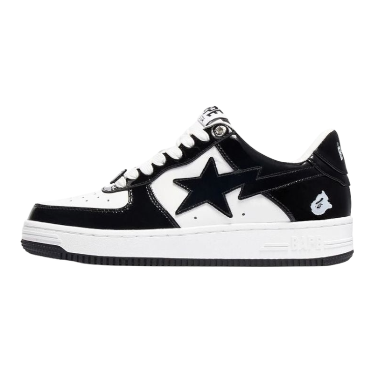 A Bathing Ape Bape Sta Patent Leather ‘Black White’