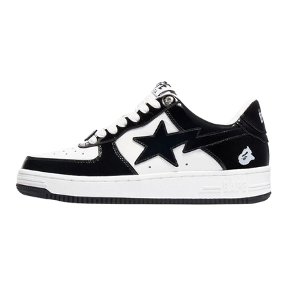 A Bathing Ape Bape Sta Patent Leather ‘Black White’