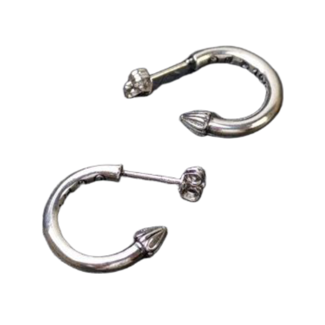 Chrome Hearts Plain Hoop Earring ‘Silver’