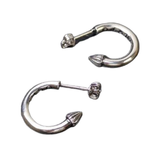 Chrome Hearts Plain Hoop Earring ‘Silver’