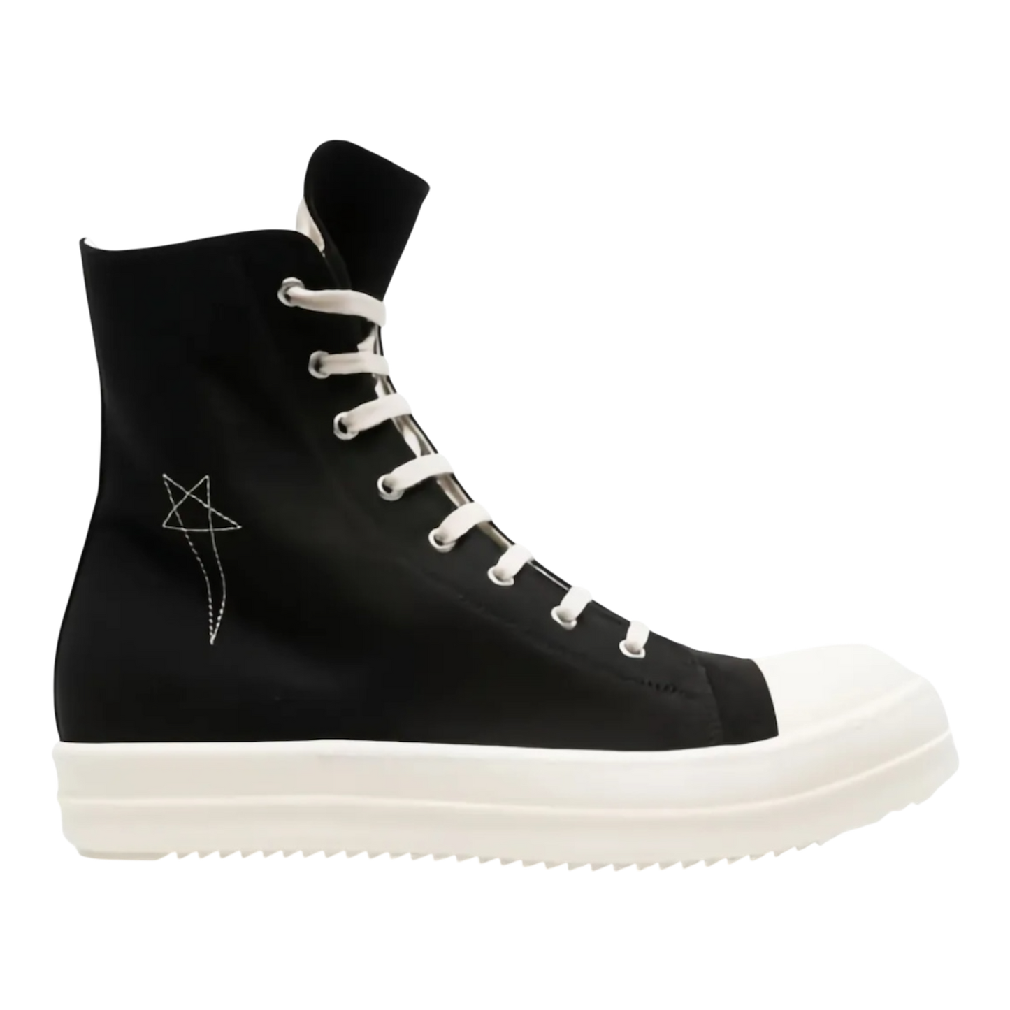 Rick Owens DRKSHDW lace-up zip-fastening sneakers ‘Black’