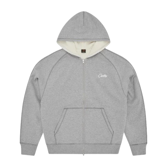 Corteiz HMP Thermal Zip Hoodie 'Heather Grey'