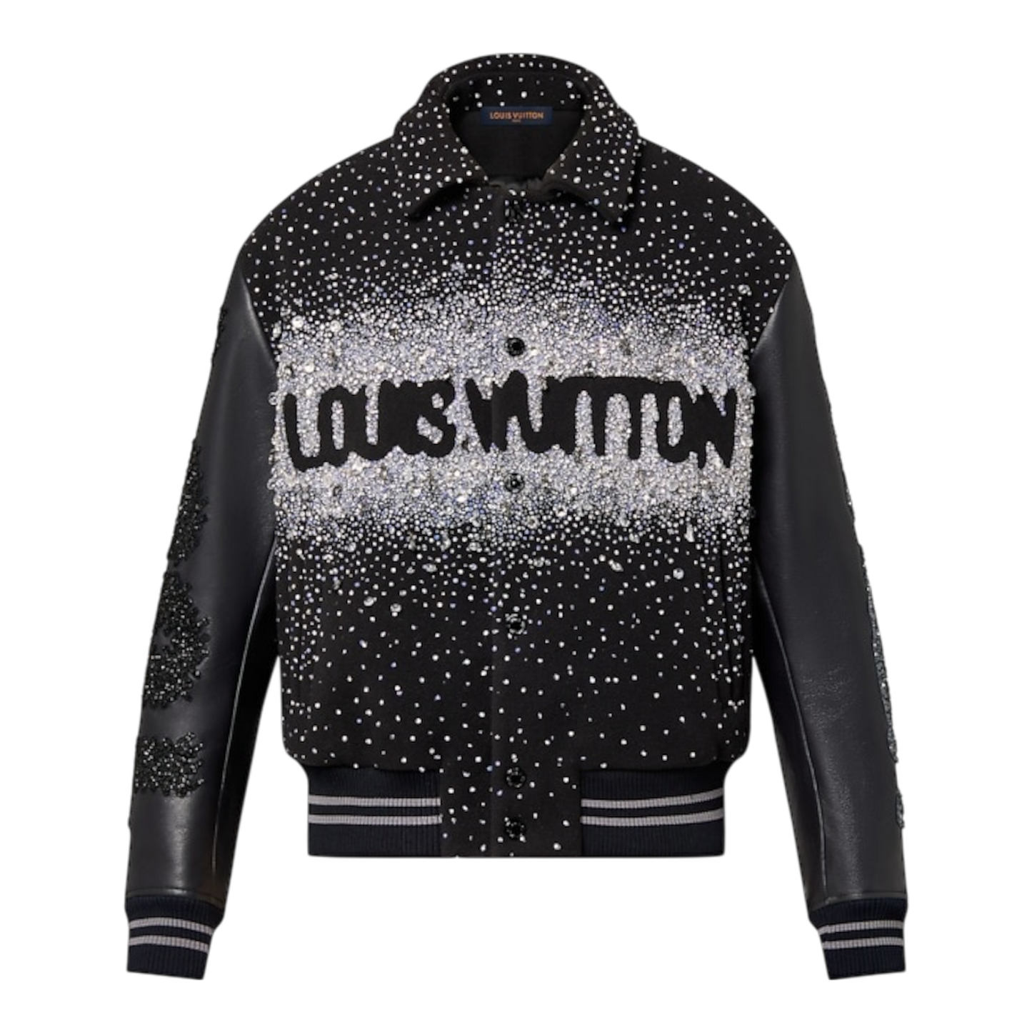Louis Vuitton Made To Order Embroidered Varsity Blouson ‘Black’