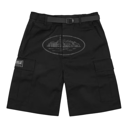 Corteiz Alcatraz Cargo Shorts 'Black'
