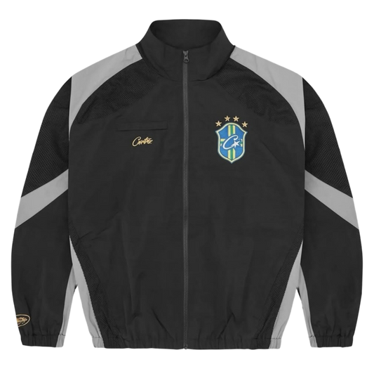 Corteiz Olympic Shuku Brasil Jacket ‘Black/Black’