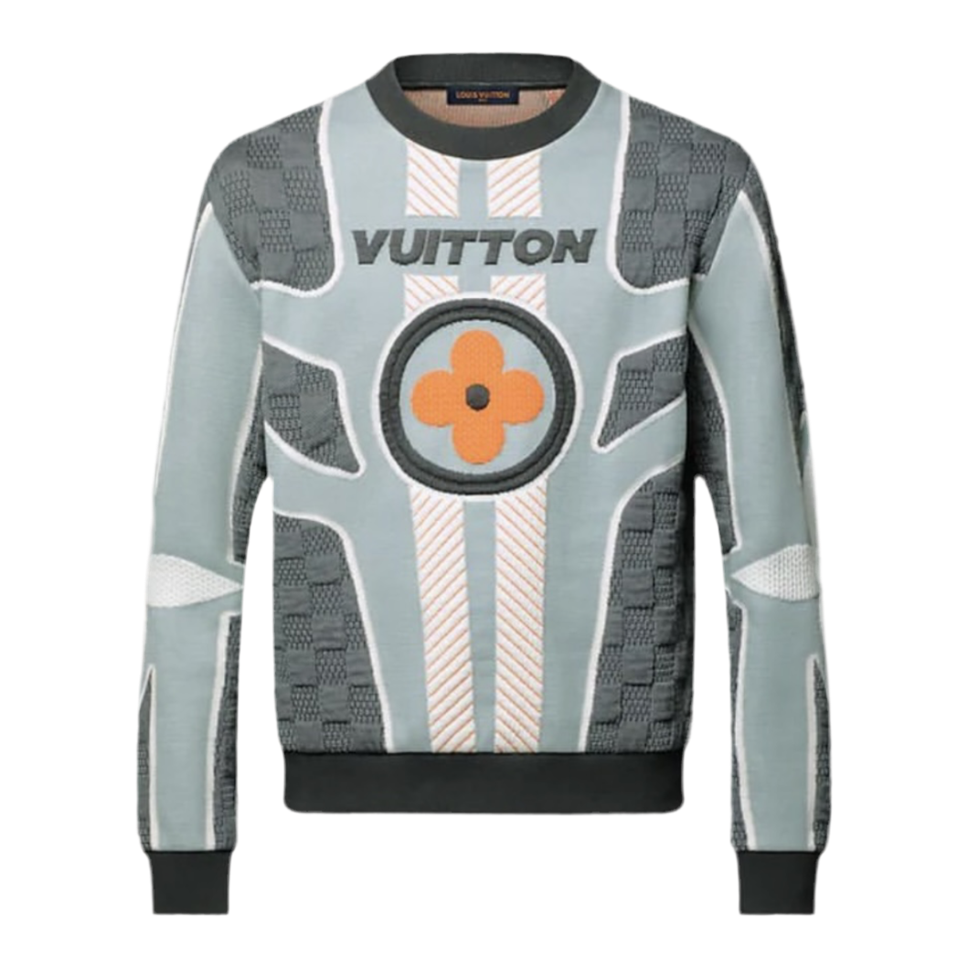 Louis Vuitton Quilted Cotton Blend Crewneck