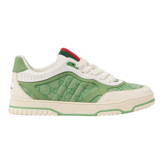 GUCCI Re-Web GG Canvas and Leather Low-Top Trainers ‘Green’