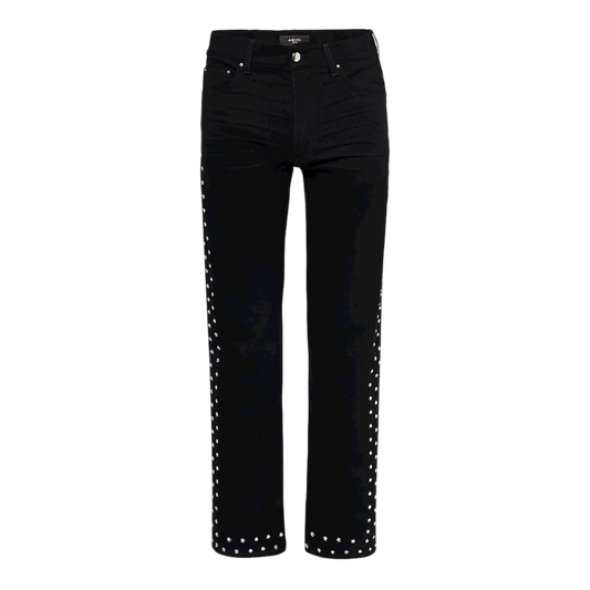 AMIRI Slim-fit star-embellished denim jeans ‘Black’
