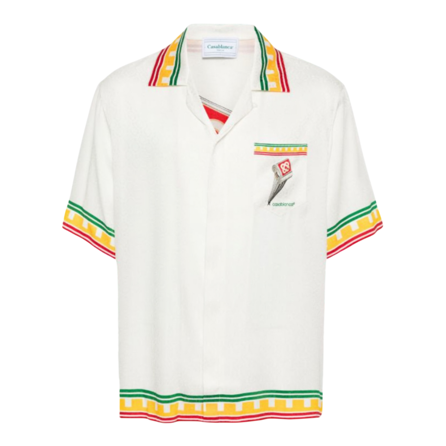 Casablanca logo monogram pattern shirt ‘White’