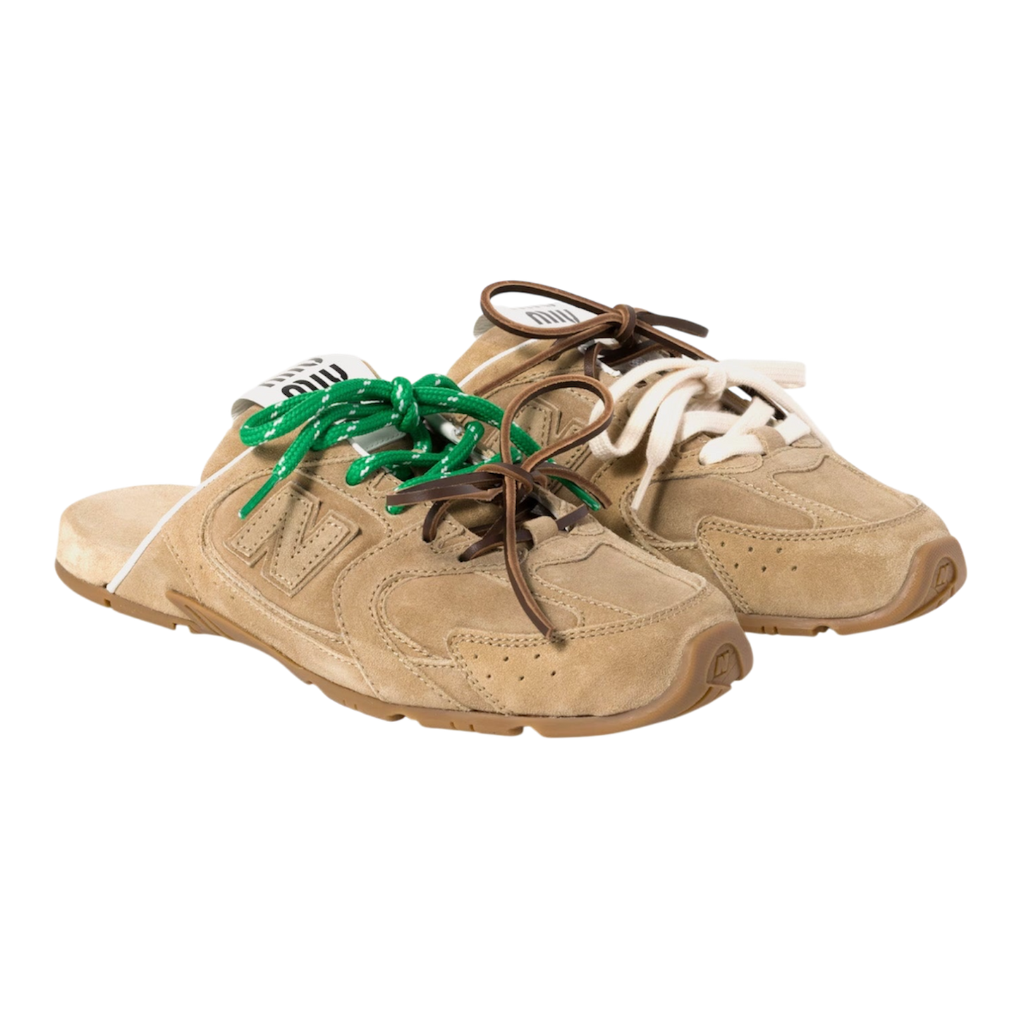 New Balance X Miu Miu 530 SL faded suede ‘Ecru’