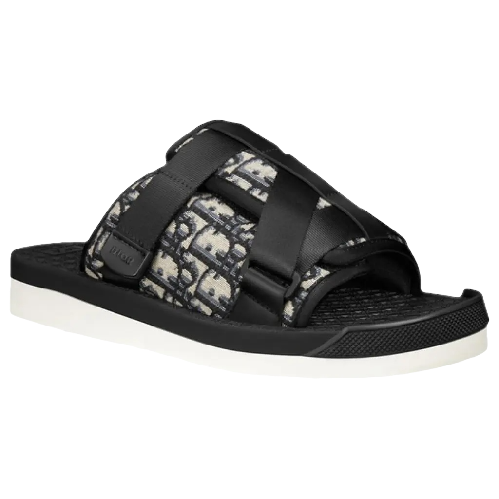 Dior Alpha Sandal ‘Oblique’ “Beige and Black”
