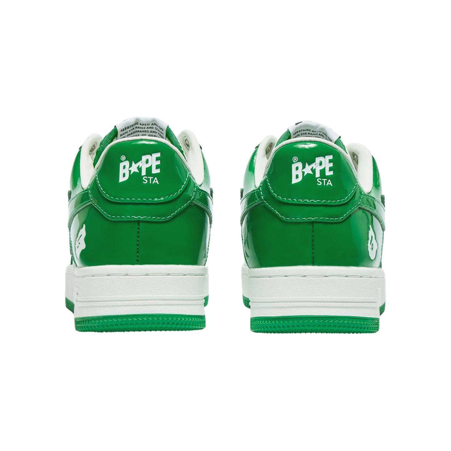 A Bathing Ape Bape Sta
Patent Leather ‘Green White’