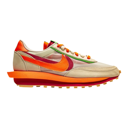 Nike x sacai x CLOT LDWaffle "Net Orange Blaze"
