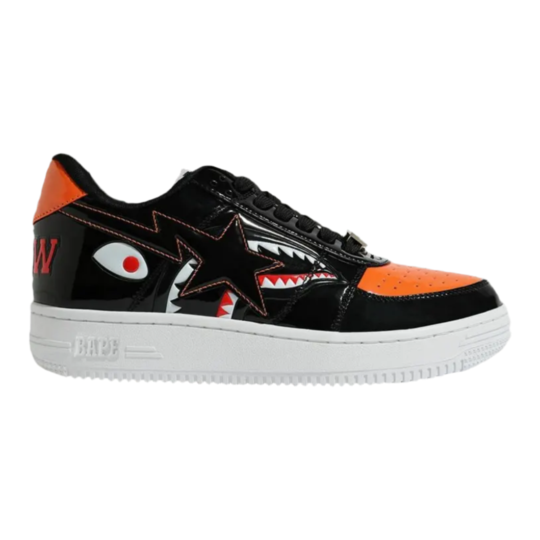 Bapesta Low Mad Shark ‘Black Orange'