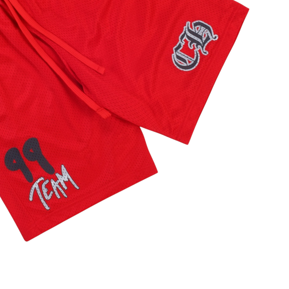 Chrome Hearts x Matty Boy "99 Team" Mesh Warm Up Jersey Pants ‘Red’