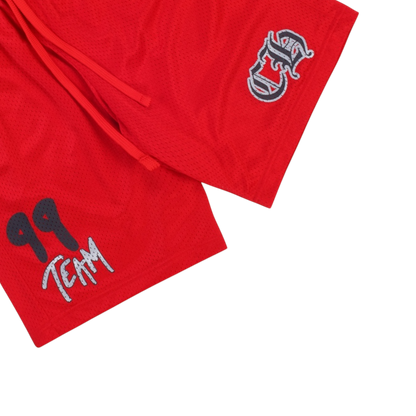 Chrome Hearts x Matty Boy "99 Team" Mesh Warm Up Jersey Pants ‘Red’