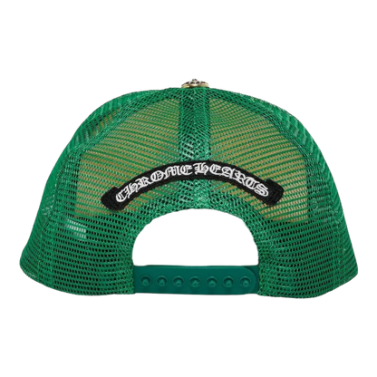 Chrome Hearts x Matty Boy Sex Records Smiley Trucker Hat 'Yellow Green’