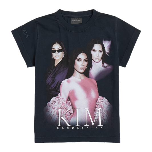 Balenciaga Unisex Kim K Oversized T-shirt Cotton ‘Black’