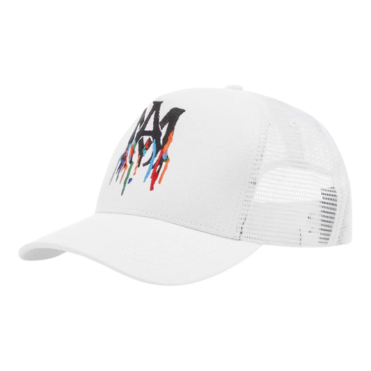 Amiri Paint Drip Core Logo Trucker 'White'