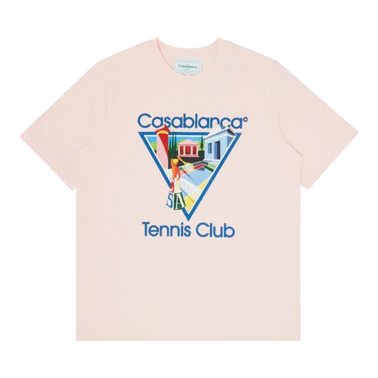 Casablanca Tennis Club Icon T-Shirt ‘Light Pink’