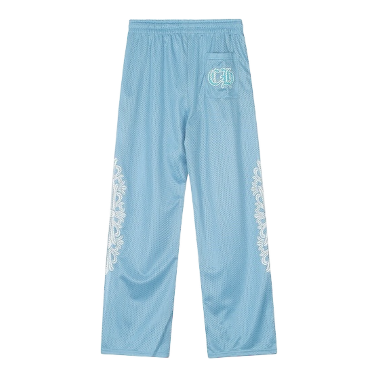 Chrome Hearts Mesh Varsity Pants CH Print Jersey ‘Light blue’