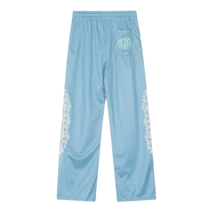 Chrome Hearts Mesh Varsity Pants CH Print Jersey ‘Light blue’