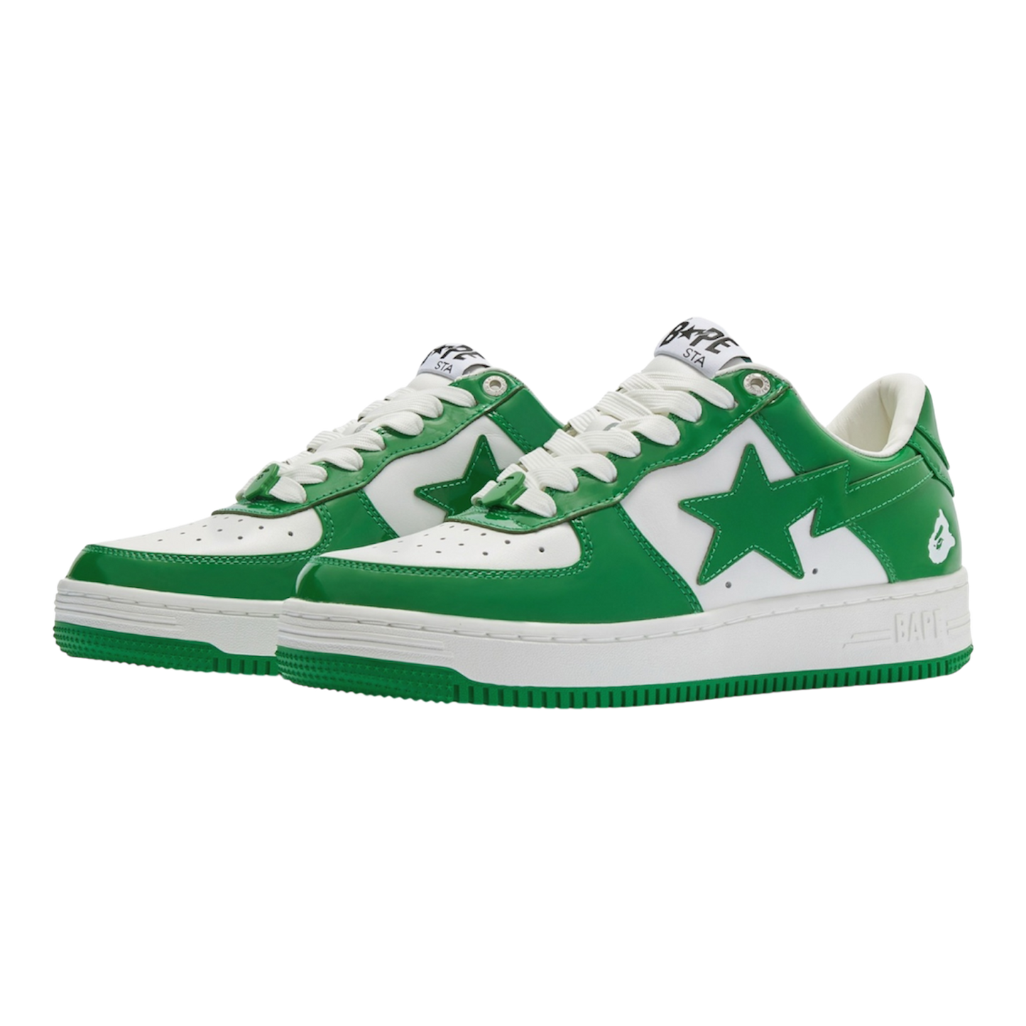 A Bathing Ape Bape Sta
Patent Leather ‘Green White’