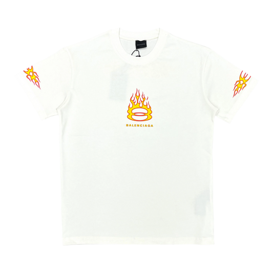 Balenciaga Burning Unity Oversized T-Shirt ‘White’