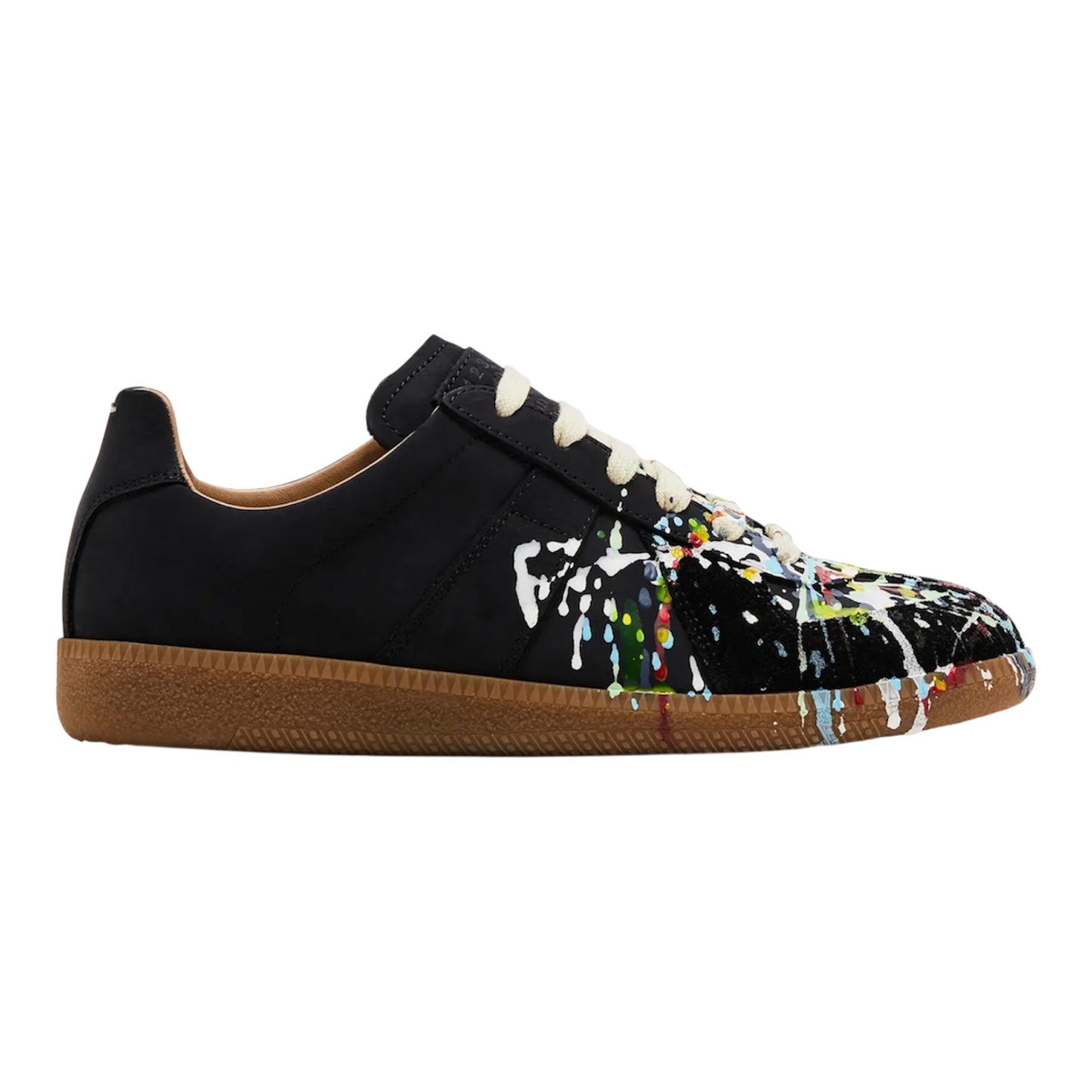 Maison Margiela Replica Low “Paint Splatter” ‘Black Pollock’