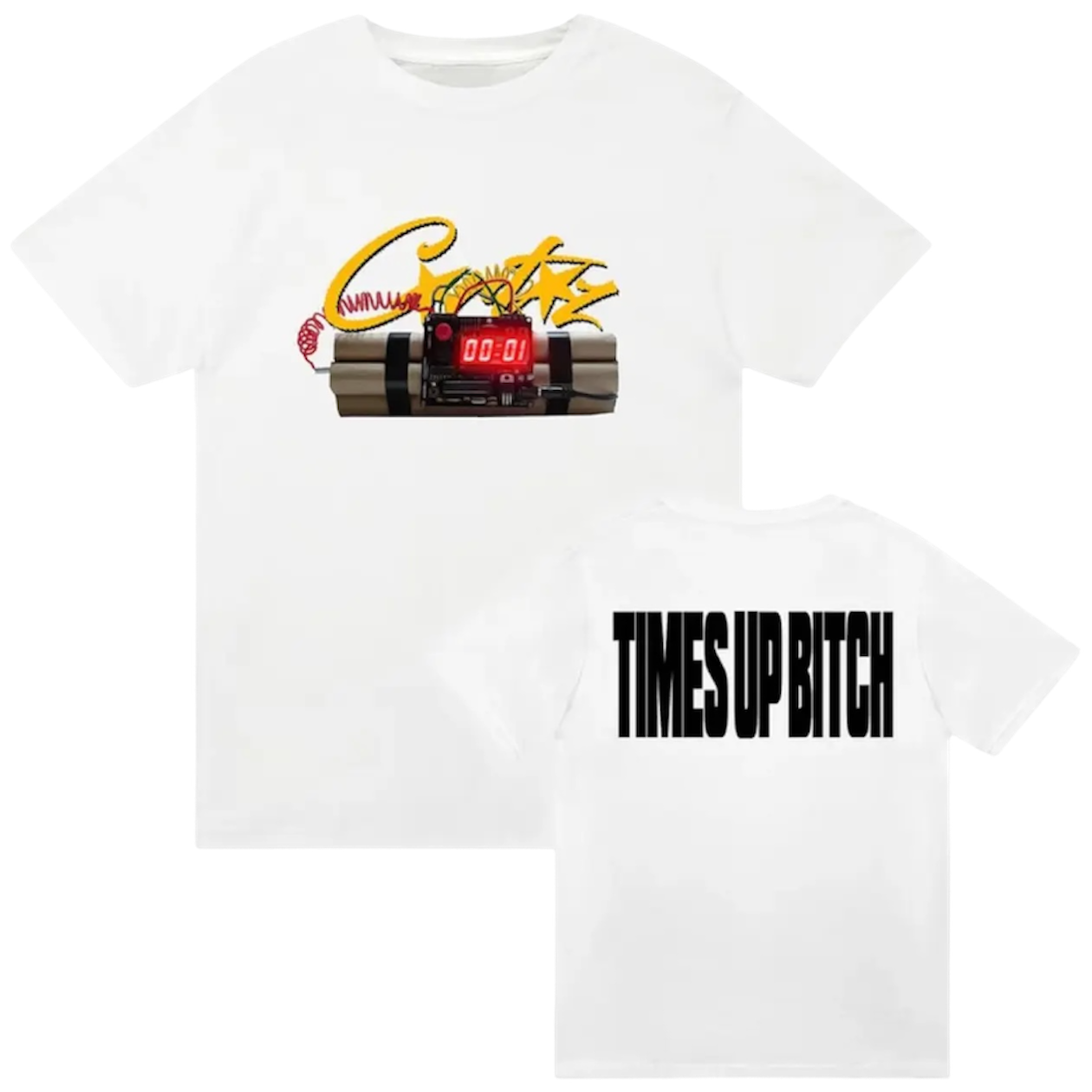 Corteiz OG Timebomb Tee 'White'