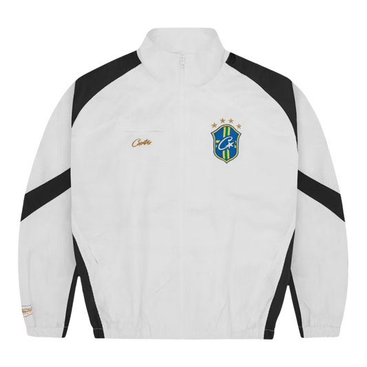 Corteiz Brasil Olympic Shuku Jacket 'White/Black'