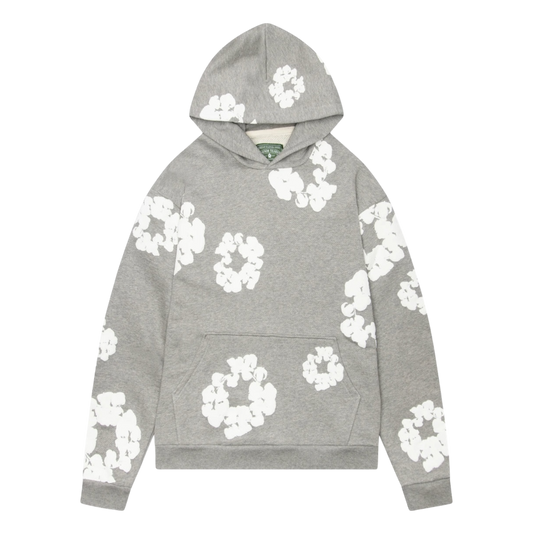 Denim Tears printed "Cotton Wreath" hoodie ‘Beige/White’